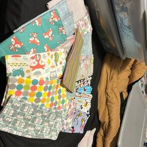 Burt cloths handmade doing two dollars apiece and there’s 34